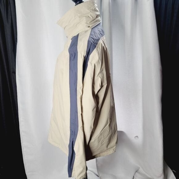 Helly Hanson Tan Blue Ski Parka Winter Jacket Tech Sport Large - Picture 4 of 13